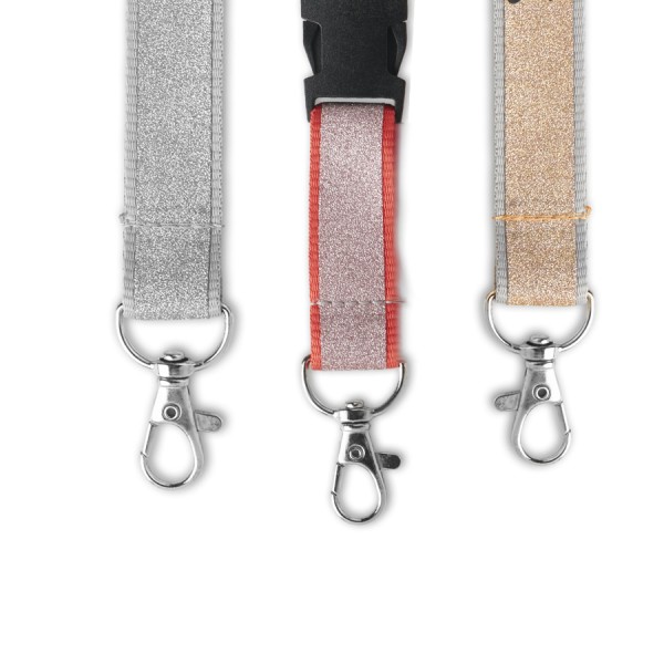 Dubbellint Glitter Keycord